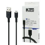 کابل تبدیل USB به microUSB کِی نت مدل K-CUM02020 طول 2 متر