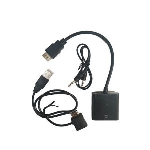 مبدل HDMI به VGA کی نت مدل K-COHD2VGAP به همراه کابل AUX