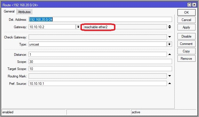 mikrotik routing table