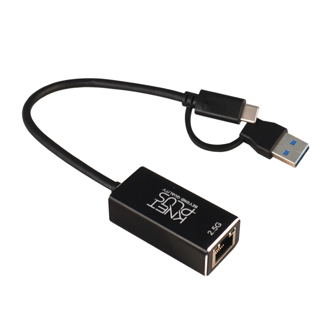 مبدل USB-C به ETERNET کی نت پلاس مدل KP-LA25